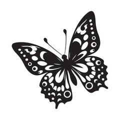 Butterfly vector silhouette