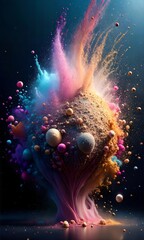 Vibrant Abstract Background Texture Art: Stunning Glitter Sparkling Color for graphic design project backdrops