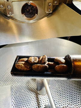 Close up of sampling spoon