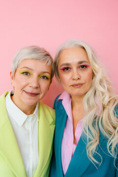 Portrait of two bright women