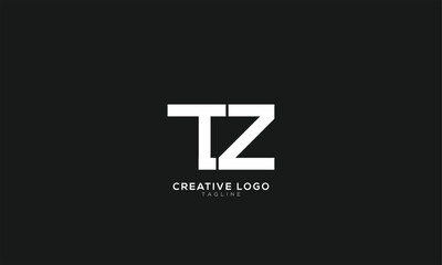 TZ Abstract initial monogram letter alphabet logo design