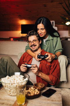 Couple playing Games