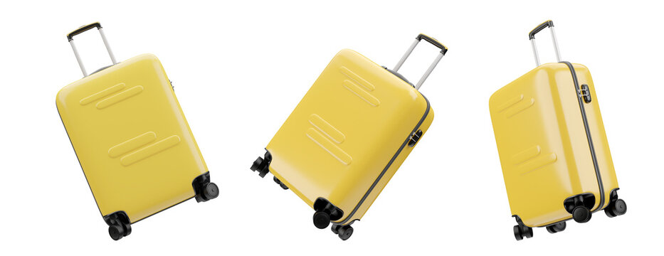 suit case for travel with diffence side on 