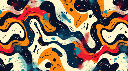 Abstract design with seamless patterns. Can be used for banners, posters, covers, and greeting cards.