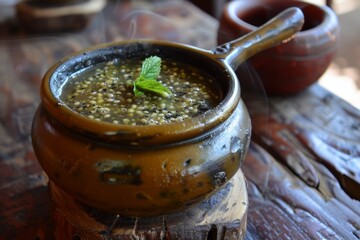 Classic chimarrão made with yerba mate