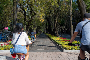 Mexico city bike lane