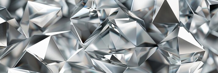 Gorgeous diamond background with intricate diamond texture, white and gray color scheme, high resolution, high detail, exquisite design