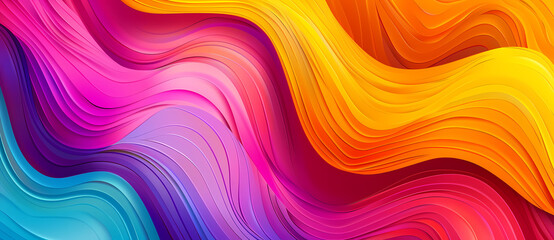Obraz premium Dynamic swirl elements in a colorful abstract vector design, enhancing visual interest