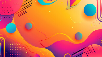 Vibrant Abstract Background Vector with Colorful Gradients and Shapes