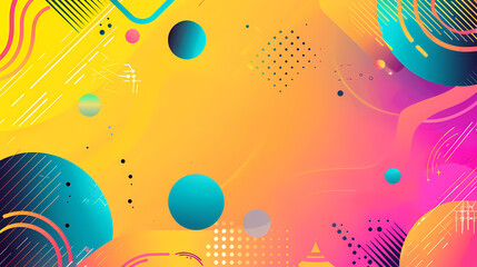 Vibrant Abstract Background Vector with Colorful Gradients and Shapes