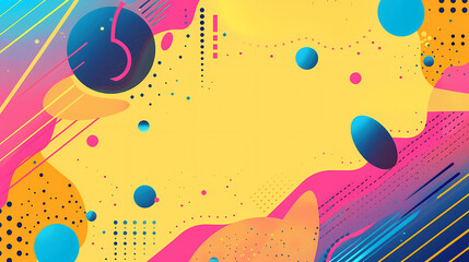 Vibrant Abstract Background Vector with Colorful Gradients and Shapes