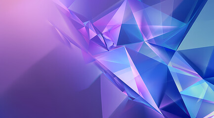 Abstract Purple Background with Polygonal Shapes