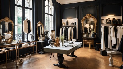 A stylish boutique in the Marais district of Paris