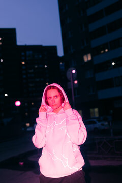 Non binary person  on the street