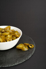 Pickled Jalapeno, Marinated Green Jalapenos, Hot Mexican Pepper Slices, Pickled Green Jalapeno
