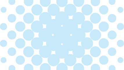ハーフトーン　大きめ水玉　背景　淡い水色