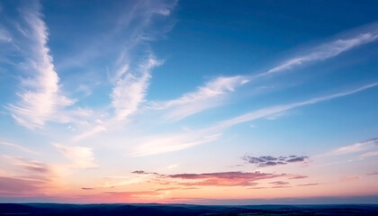 夕焼けの美しい景色