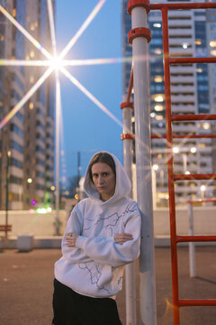 Non binary person on the street