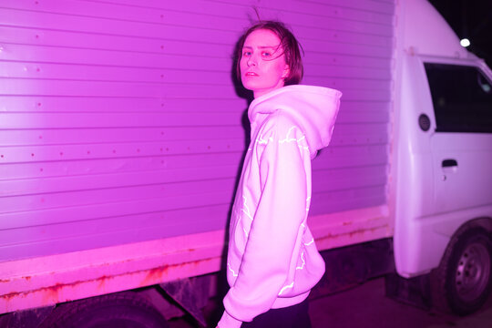 Non binary person  on the street