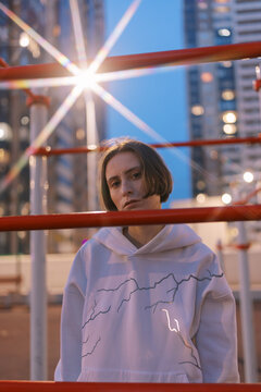 Non binary person on the street