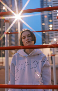 Non binary person on the street