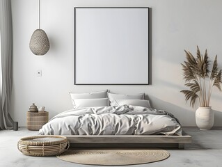 Minimalist Bedroom Decor with Steel and Stone,Clean Modern Interior Design
