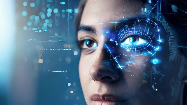 Medical Digital Technology or Security Concept 