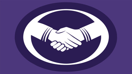 Obraz premium 🤝 Stylized Handshake Image | Symbol of Partnership, Agreement, & Collaboration | Vector Illustration