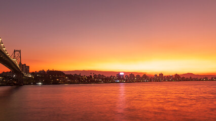 Fototapeta premium ponte Hercílio luz de Florianopolis Santa Catarina Brasil Florianópolis