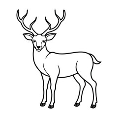 deer silhouette vector