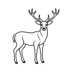 deer silhouette vector