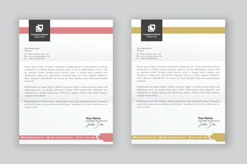 business corporate letterhead design template	
