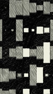 Hand draw animation of blocks vertical video