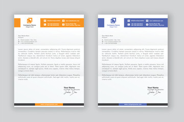 Obraz premium business corporate letterhead design template 