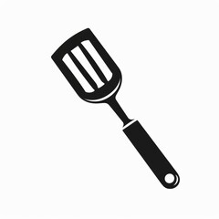 Spatula Illustration. Kitchen Tool Icon in Solid Graphic Glyph Style