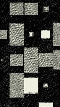 Hand draw animation of blocks vertical video