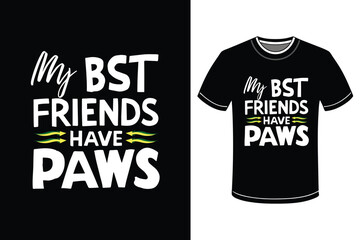 vector friendship day t shirt design Illustration