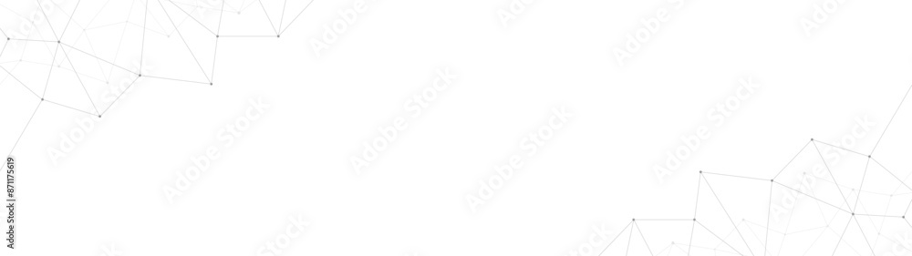 Poster Abstract technology background. Plexus mesh backdrop. Vector