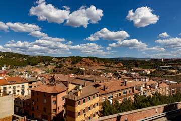 spain teruel city and buildings
