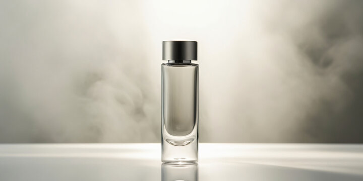 perfume bottle isolated background for text