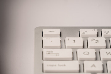 computer keyboard close up