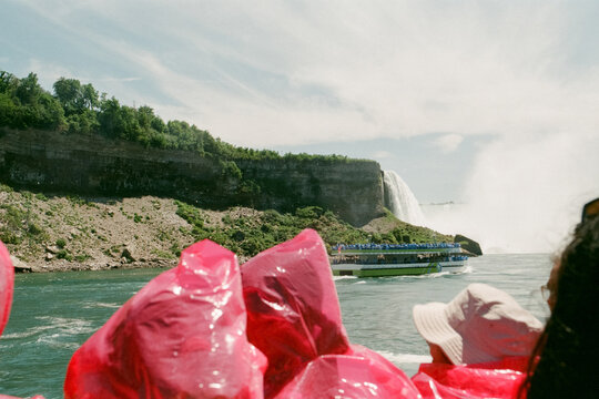 A Niagara Falls in summer time