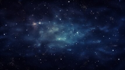 Naklejka premium An ethereal star-filled sky with cosmic gas clouds, creating a breathtaking and mesmerizing view of the vast universe. The image evokes a sense of wonder and infinity.