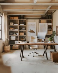 Escrit&oacute;rio R&uacute;stico Moderno