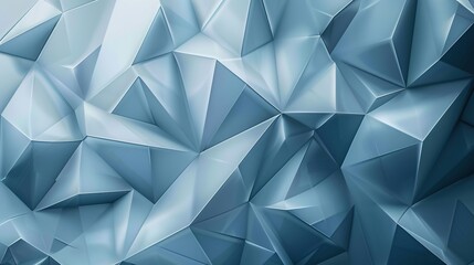 Geometric Elegance: Minimalist Polygonal Design in Cool Blues and Grays for Modern Corporate Presentations