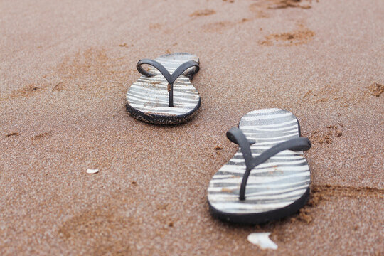 Flip-flops on the beach