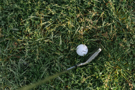 golf club and ball 