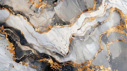 Luxurious Marble Textures and Metallic Accents for Premium Online Presentations
