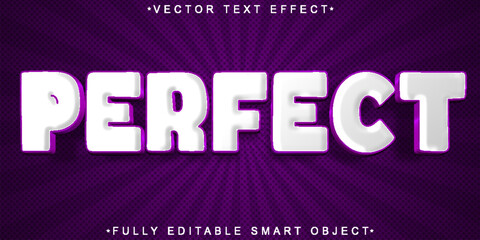 Purple Cartoon Perfect Vector Fully Editable Smart Object Text Effect