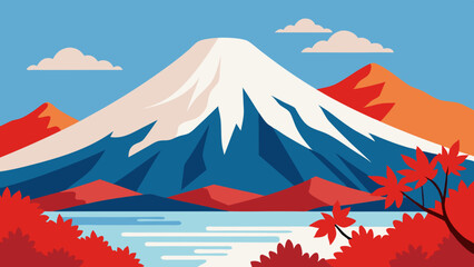 mountain landscape Vector illustration